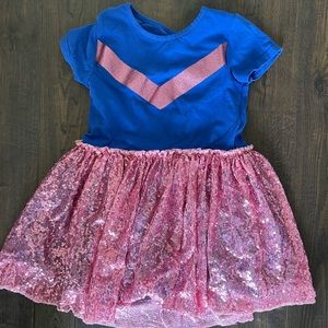 Cutest crayola pink dress with sequins